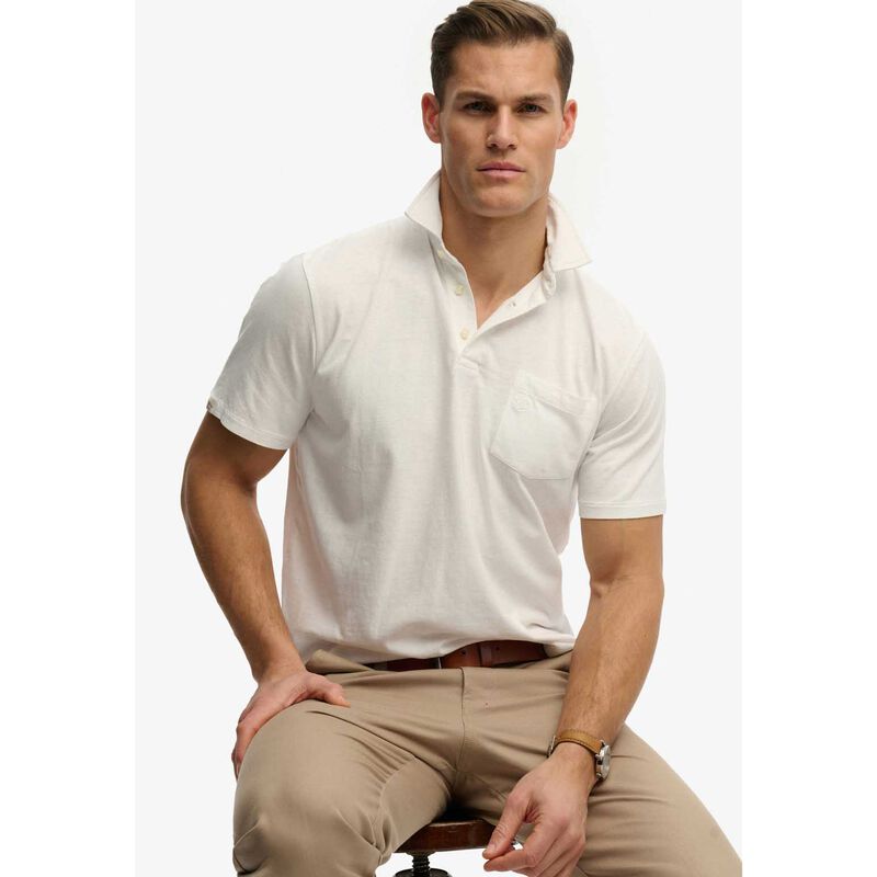 Superdry Classic Cotton Linen Polo image number 2